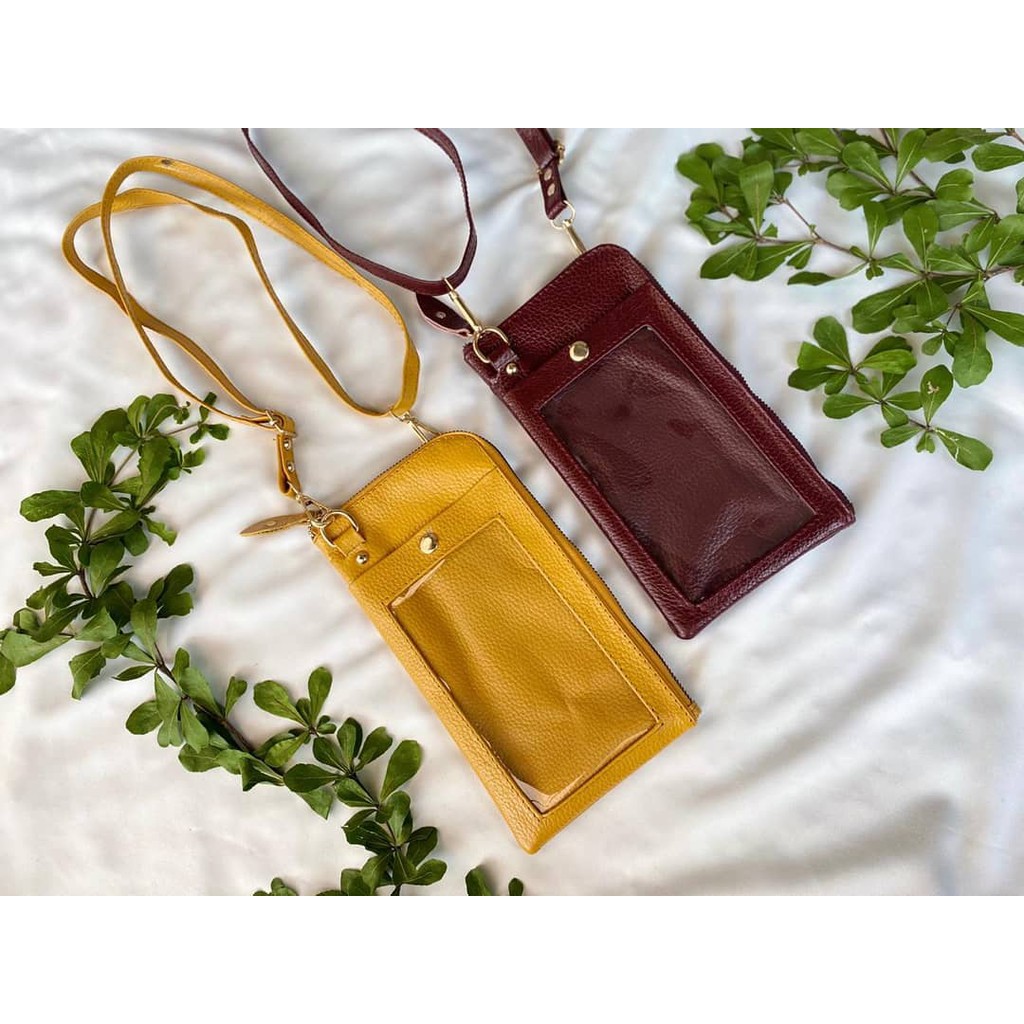 TAS KULIT WANITA TAS SLEMPANG TAS HP KULIT ASLI GARUT