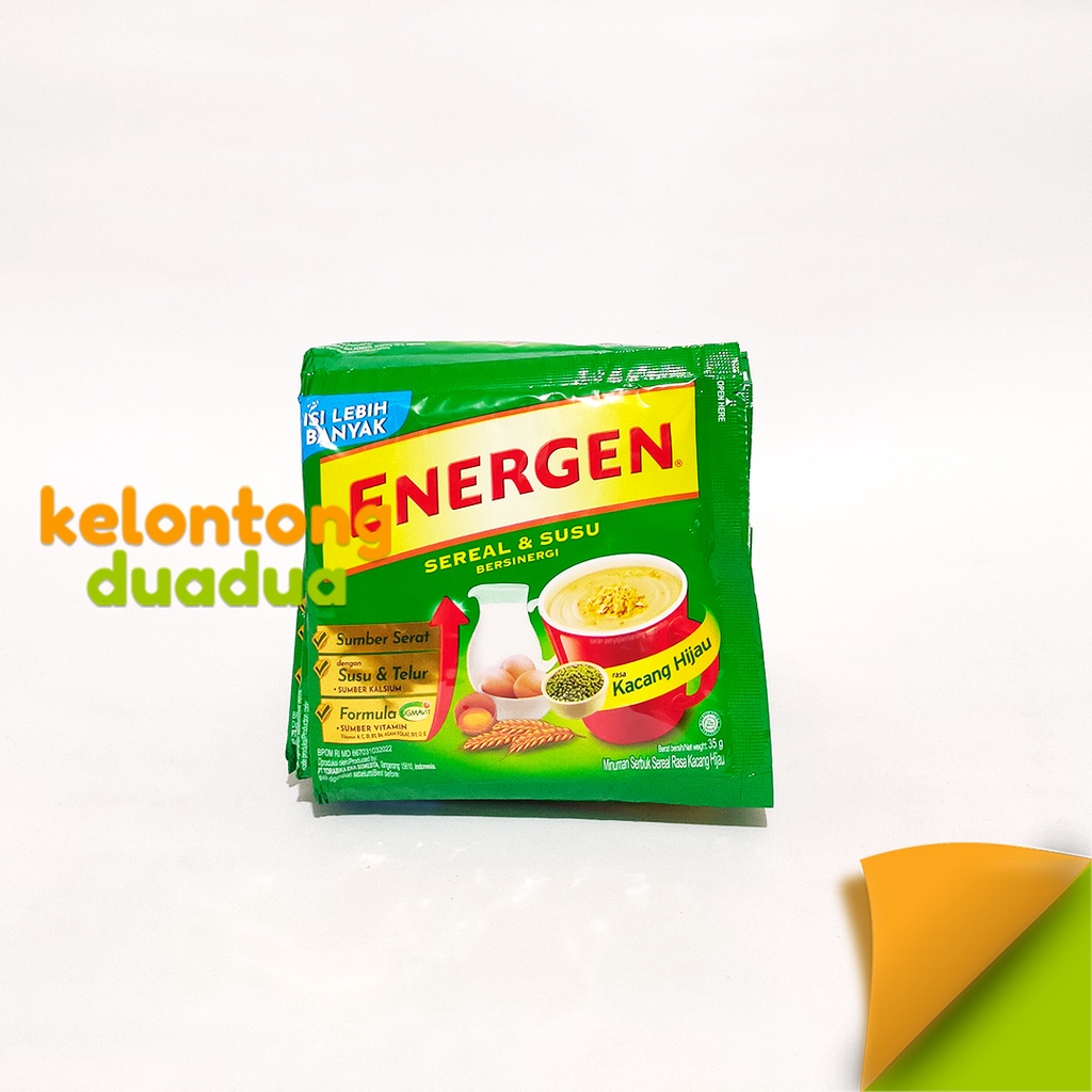 

Energen kacang hijau / sachet / 34g - kelontongduadua