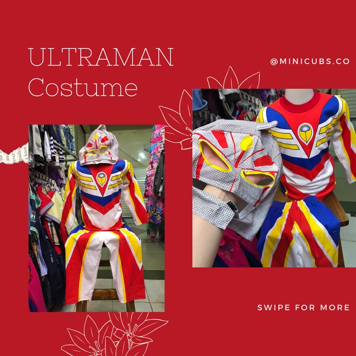 Setelan Stelan Karakter Kostum Ultraman Anak Lakilaki Laki Cowok - Size 4 Import Asli Harian Murah