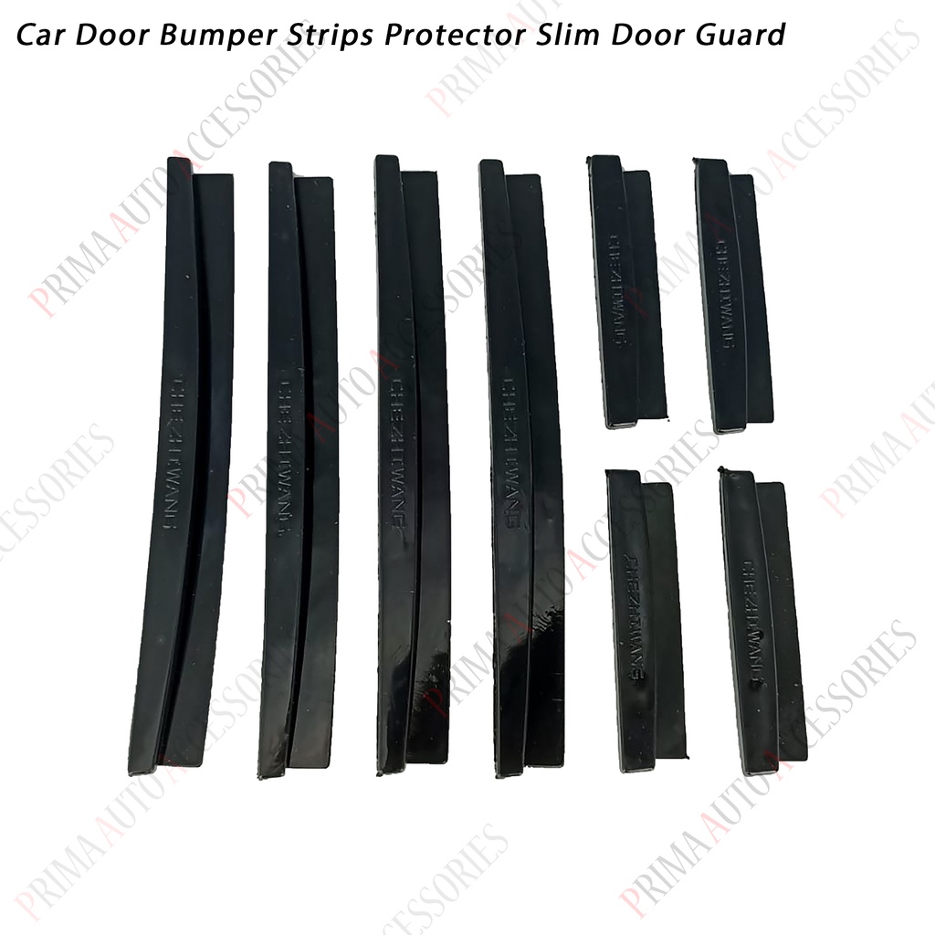 Door Guard Bumper Strips Protector Slim Door Guard Pelindung Pintu 8 pcs