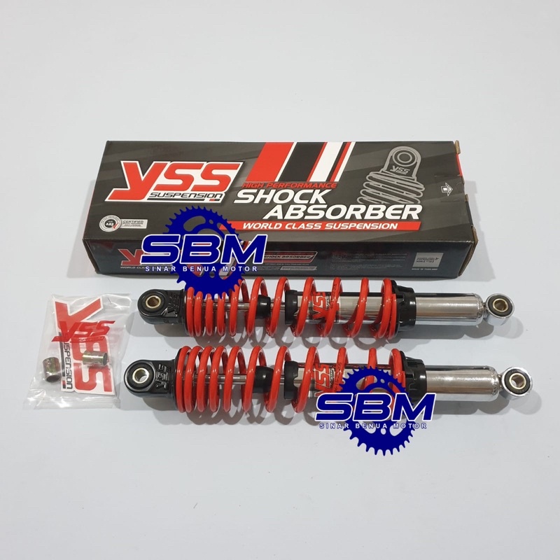 SHOK YSS SHOCK YSS SUPRA SHOCKBREAKER YSS TOP PRIME 340 SUPRA SUPRA X 125 KARISMA SHOCK CHROME RED