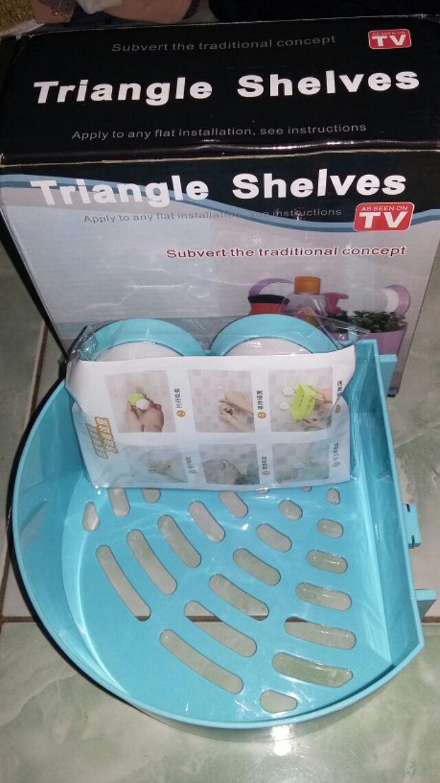 Triangle Shelves/ Rak Sudut Tempat Sabun Serbaguna