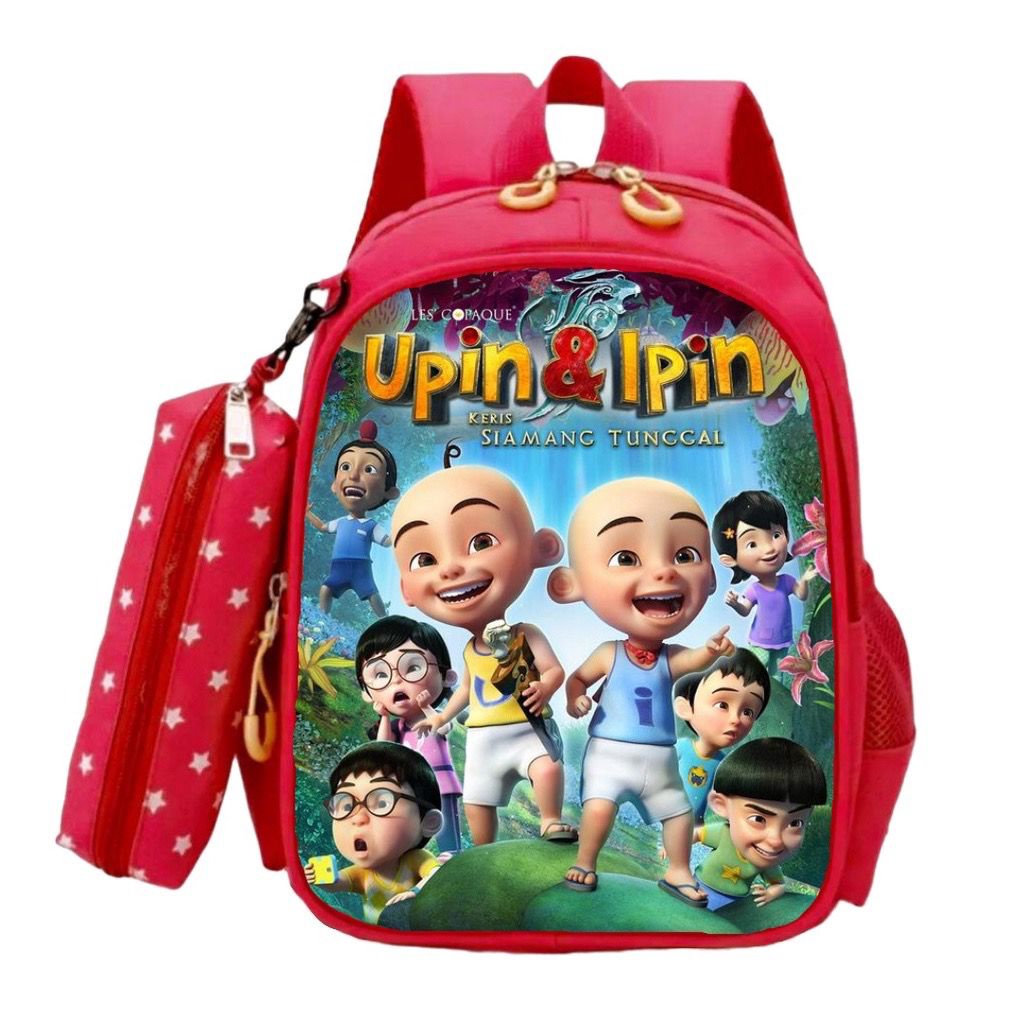 TS STORE BISA COD Tas Ransel Anak UPIN&amp;IPIN  2in1 SD / TK / PAUD / - Anti Air TAS Sekolah UPIN&amp;IPIN Tas Anak Karakter Kartun ( Motif Pilihan ) / Tas Anak Laki laki Perempuan / tas sekolah Sd tk paud / tas anak perempuan TK SD PAUD 4.6 765 Penilaian 1,7R