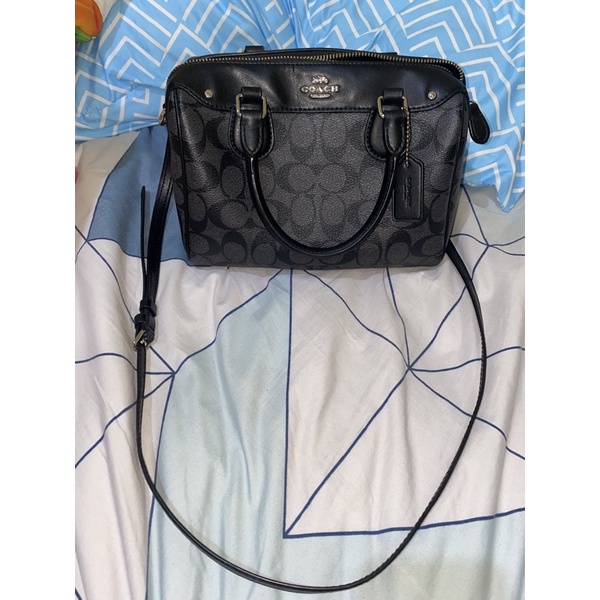 coach bag signature mini bennett black preloved pl tas coach