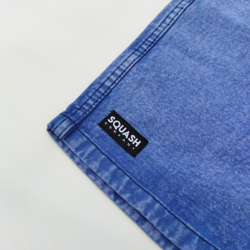 Celana Pendek Jeans Pria Diatas Lutut Celana Pendek Jean Snow Wash Cowo Celana Pendek Distro Laki laki Ukuran 28 29 30 31 32 33
