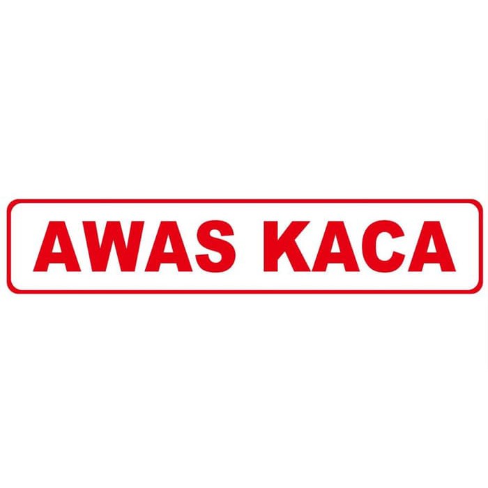 

STIKER K3 RAMBU SAFETY AWAS KACA UK 20X5CM
