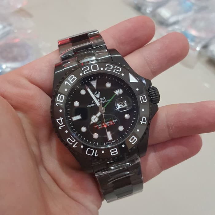 Suplier Jam Tangan Rolex GMT Master II Automatic Full Black