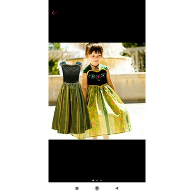 baju pesta Anna frozen