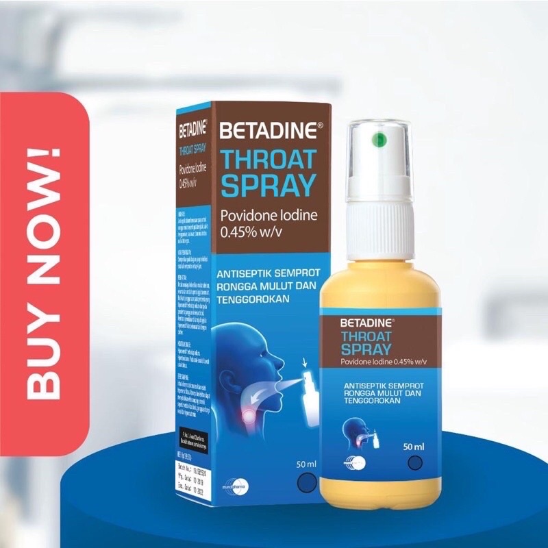 Betadine Throat Spray - Obat Semprot Tenggorokan 50ml