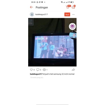 tv led samsung 32 inchi