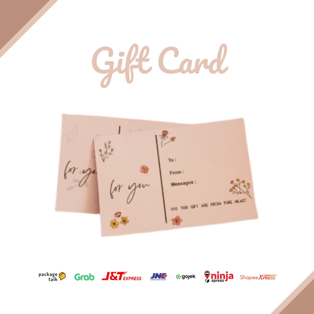 

packagetalk - kartu ucapan/gift card/kartu ucapan unik/aksesoris hampers/greeting card/kartu ucapan unik cocok untuk hampers
