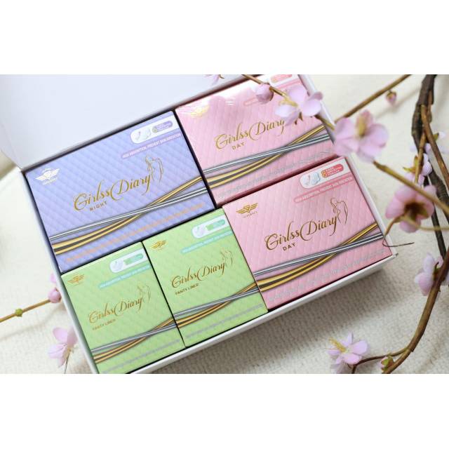 

Pembalut Girlss Diary Pack (2 Box Day, 1 Box Night, 2 Box Panty Liner Termurah