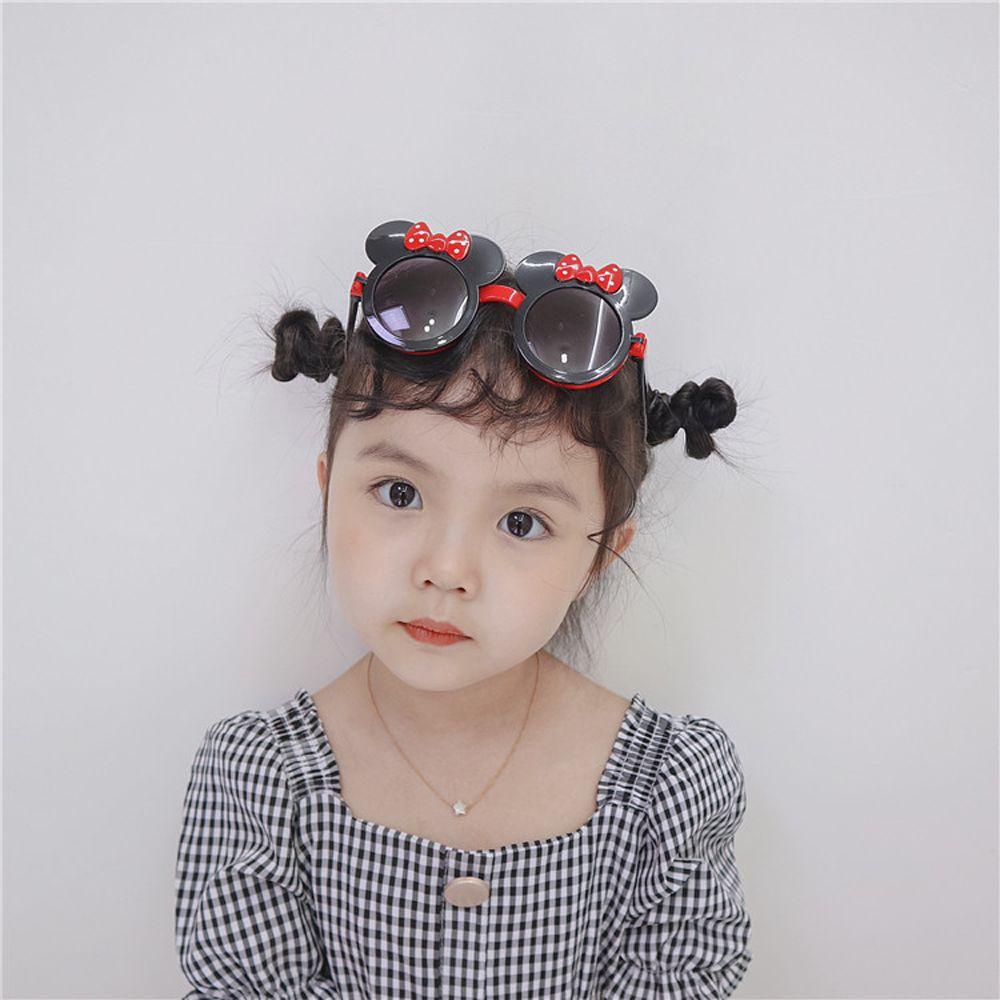 [Elegan] Props Fotografi Kacamata Anak Lucu Desain Fashion Cowok Cewek Plastik Minnie Shape Frame