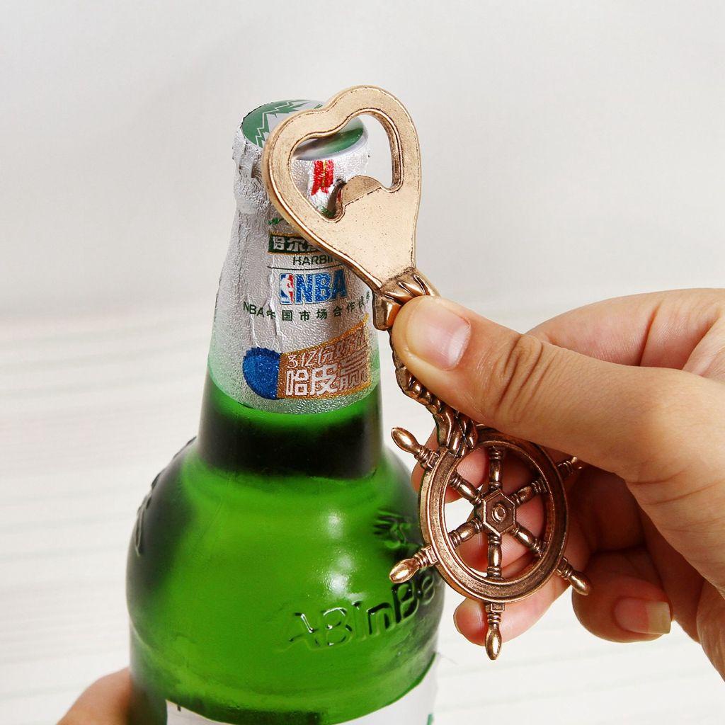 [Elegan] Beer Opener Bronze 1pcs Kemudi Kapal Hadiah Acara Shower Engagement Logam Kreatif