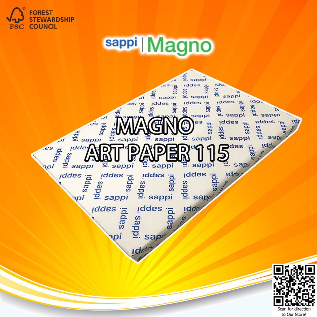 Magno Gloss Kertas Art Paper Carton CTS 115 Gsm A3+ 500 Lembar - Pack