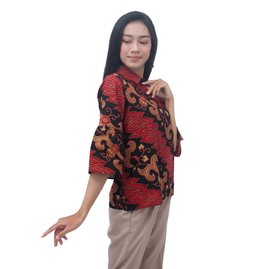 Batik Wanita Moderan Atasan Blouse Batik Dua Putri