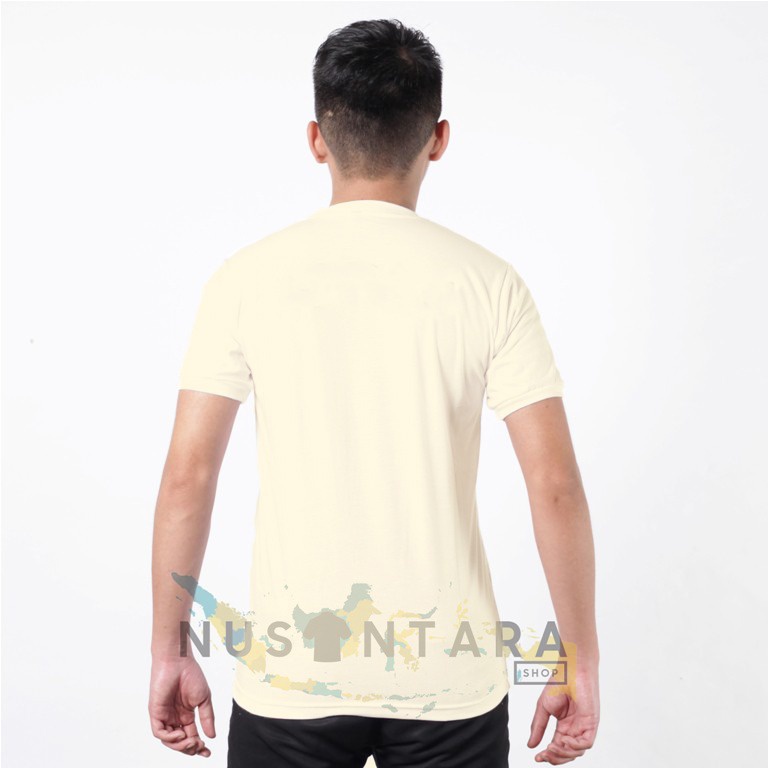 Kaos Polos Cream Satpam Terbaru Kaos Polos Security  Kerah Pendek Warna cream