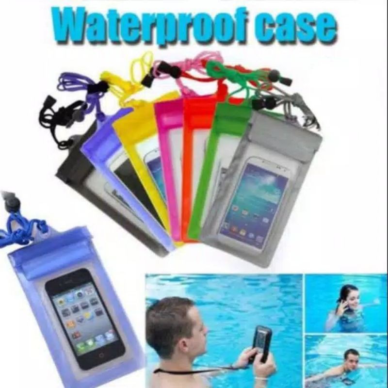 Sarung HP Anti Air Waterproof Case Casing Cover Besar XL 6in inch Plastik HP Pelindung HP Anti Air