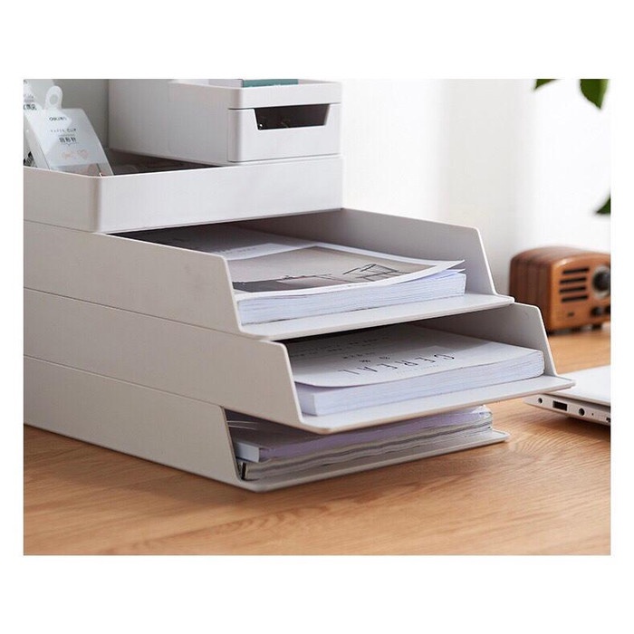 

File-Box- Desktop Organiser Dokumen Kantor Tray - Pencilholder/Gr -Box-File.