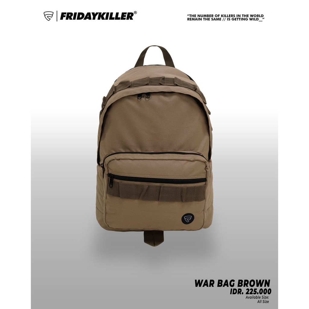 TAS / BAGPACK FRIDAY KILLER WARBAG BROWN ORIGINAL
