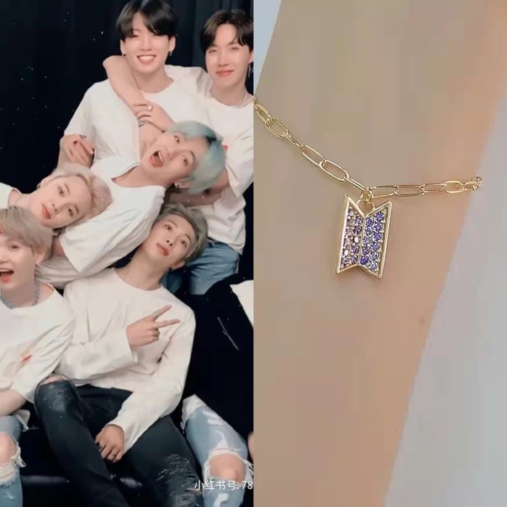 Kalung Dan Gelang Desain Bts fan club