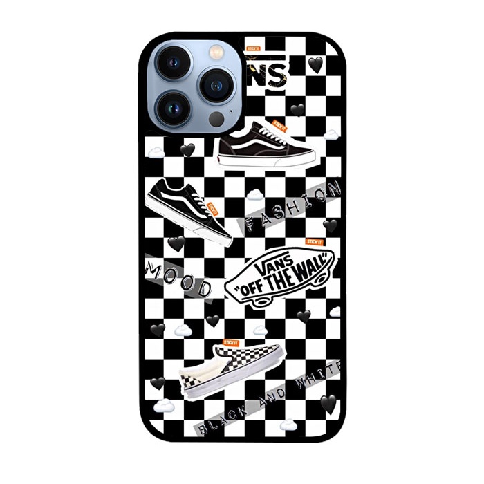 Case Casing Softcase Cover Iphone 11 12 13 Pro Max Mini Vans Checkboard B0664
