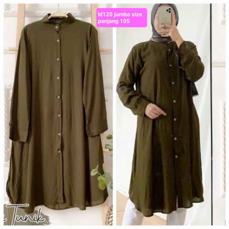 TUNIK JUMBO/DORPI TUNIK/ATASAN JUMBO/ATASAN WANITA/TUNIK WANITA/TUNIK HIJAB/TUNIK MUSLIM/TUNIK BIG SIZE/LD120 JUMBO/BUSUI&amp;BUMIL/COD!!!