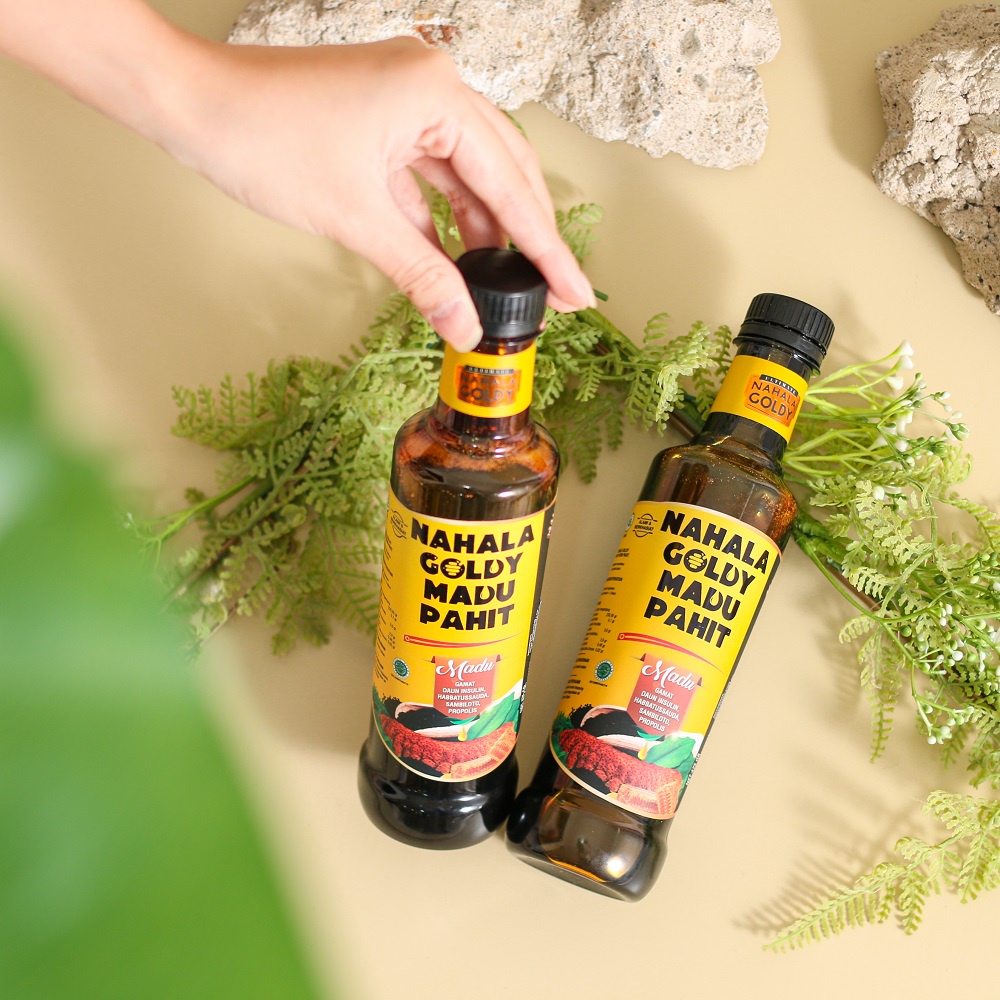 Nahala Goldy - Madu Hitam Pahit Gamat Gold | Penuh Khasiat