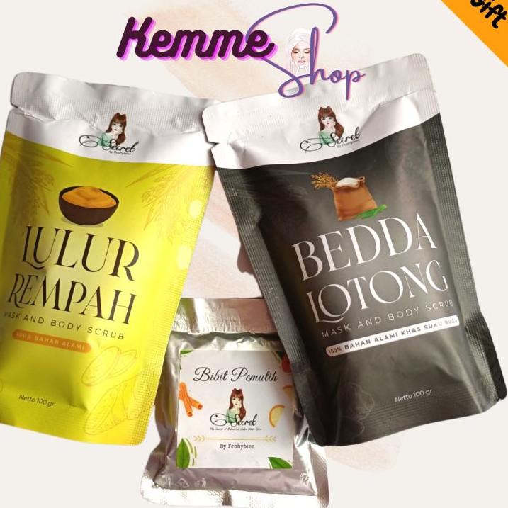 ℗ READY‼️ Paket LULUR VIRAL / bedak Lotong Secret by Febhybiee ☻