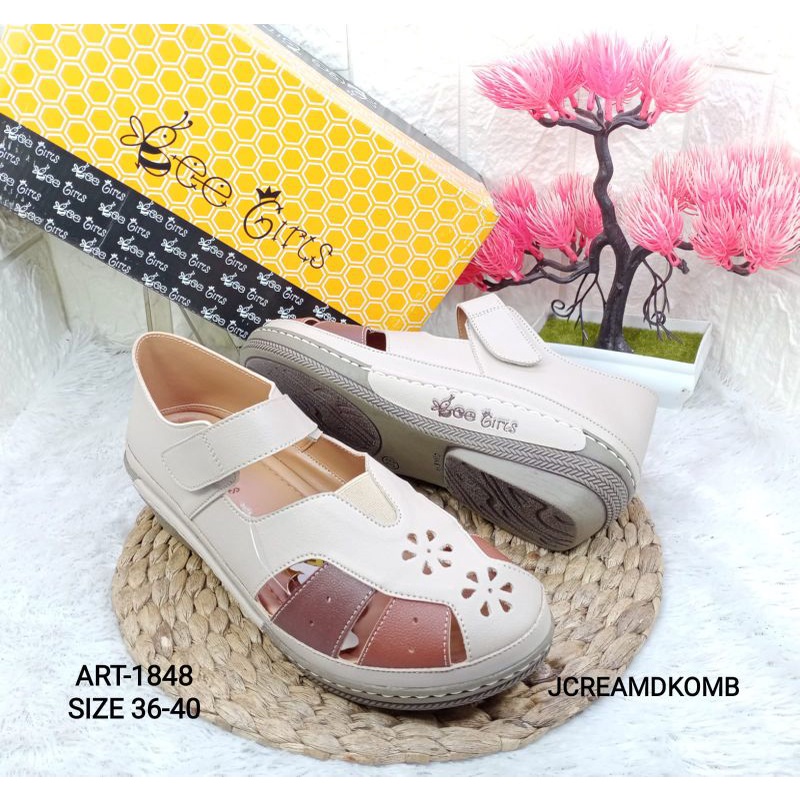 sepatu tali nyaman bee girls 1848