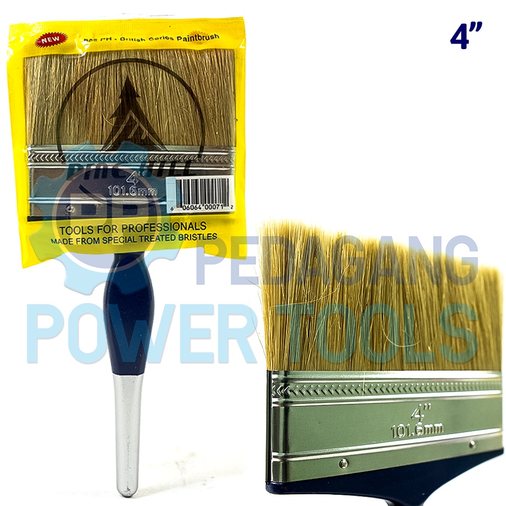 PH-822 KUAS CAT 4&quot; INCH GAGANG KAYU KOAS KWAS CAT TEMBOK PAINT BRUSH