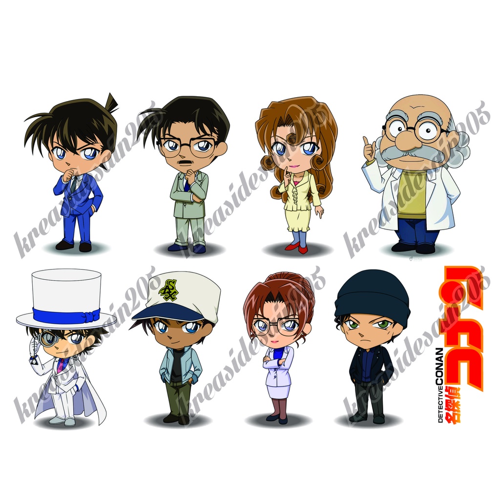 detective conan/ stiker anime/stiker laptop /stiker / chibi /stiker motor/stiker sepeda /stiker mobi