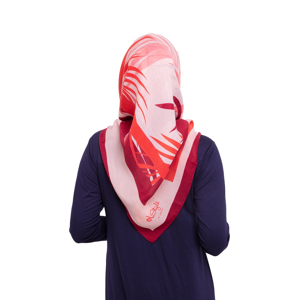 Dauky Hijab Segi Empat Kerudung Salya Series Polysilk 1-Lakirana Pinkmaroon