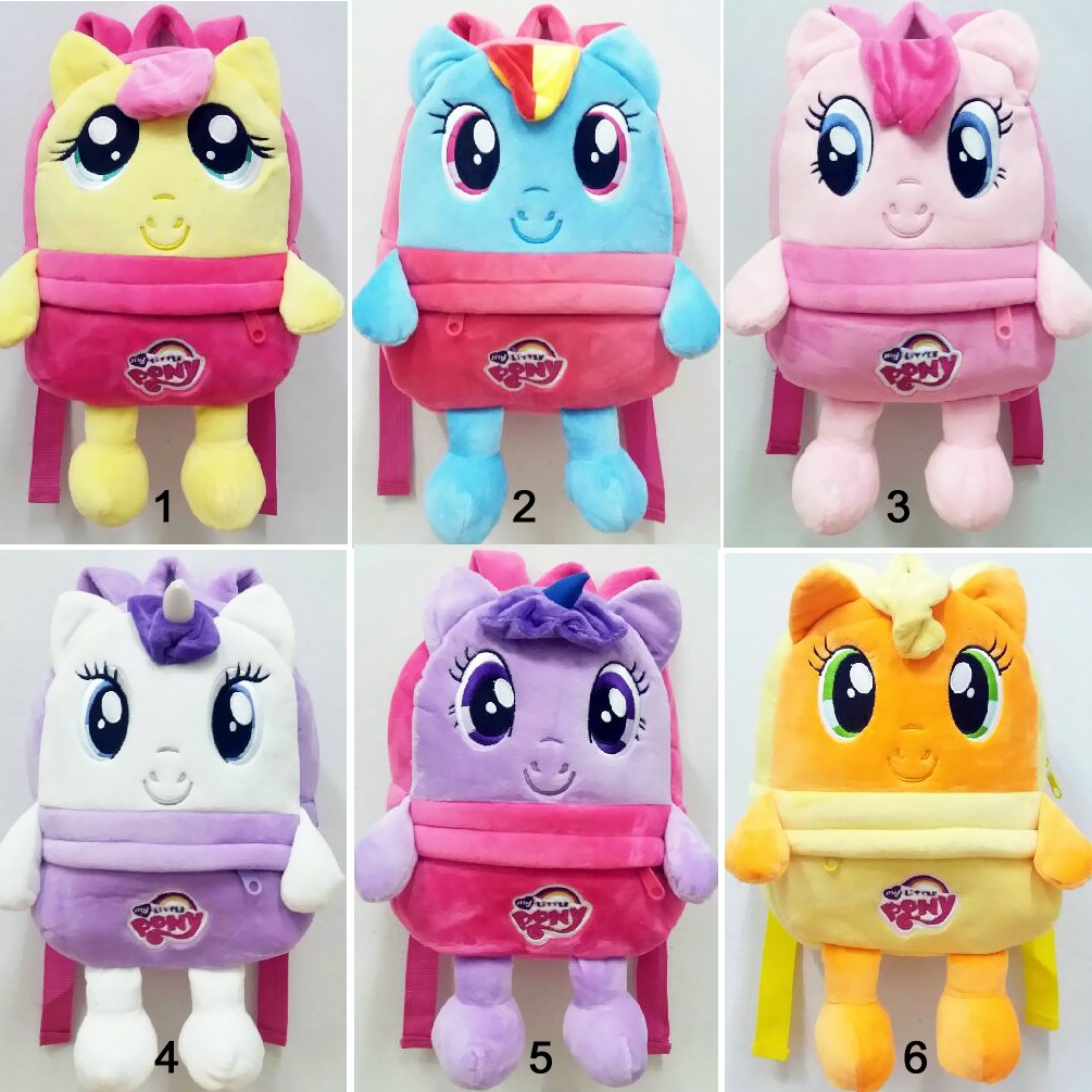 backpack ransel impor boneka my little pony impor untuk anak sekolah paud tk