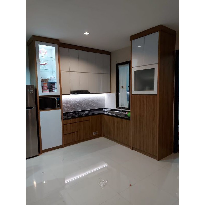 KITCHEN SET HPL KAYU/KITCHEN SET CUSTOM/KITCHEN SET MINIMALIS