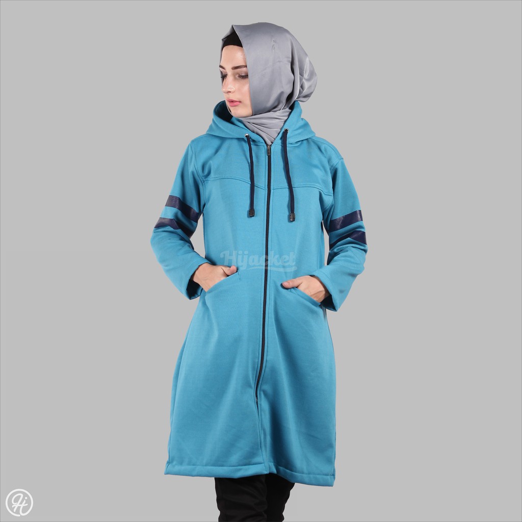⚠️DISKON BESAR⚠️ HIJACKET BEAUTIX ORIGINAL JAKET WANITA JAKET MUSLIMAH HIJABER NO.1 DI INDONESIA-HARBOR (BIRU MUDA)