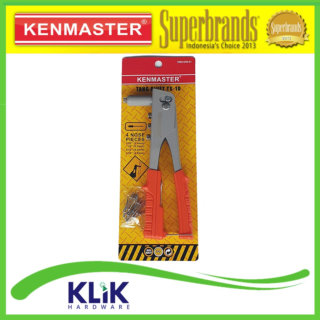 Kenmaster Tang Rivet 9.5 Inch - Hand Riveter