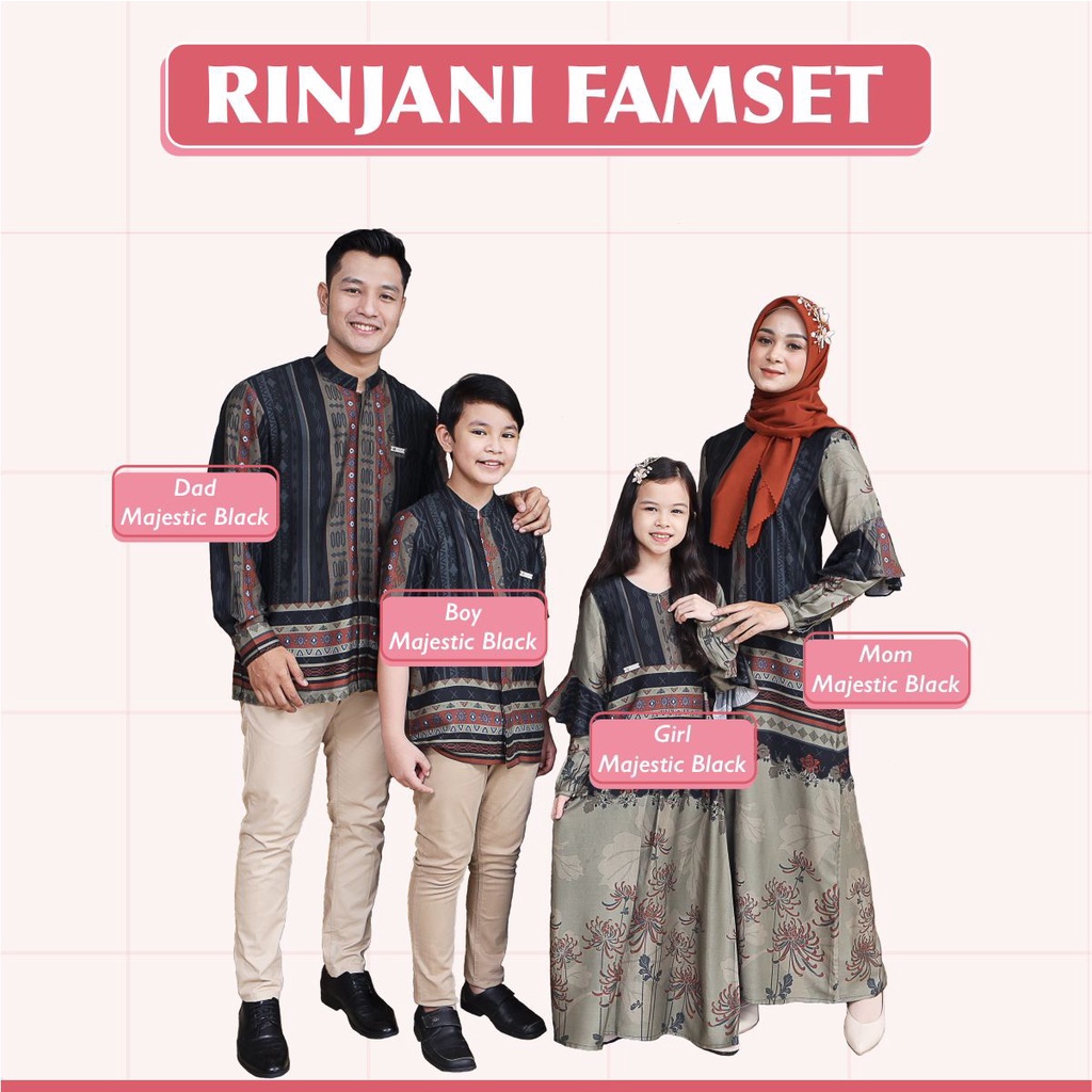 READY STOCK Rinjani Family Set Majestic Black MOM &amp; DAD