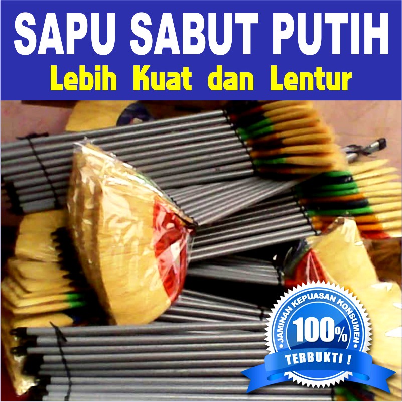 Sapu Serabut Kelapa Putih / Sapu Serabut Kelapa Premium / Sapu Murah / Sapu Kuwalitas Super