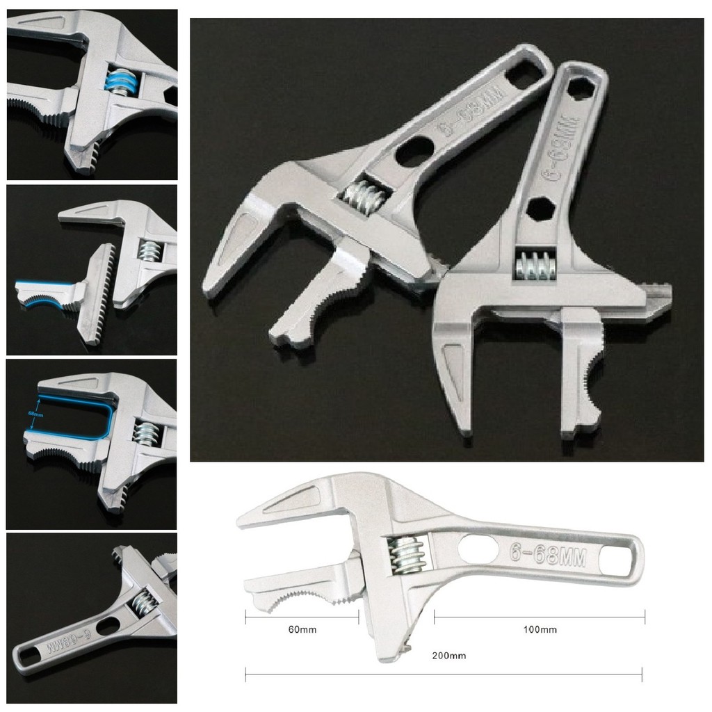 KUNCI INGGRIS KUNCI PIPA KUNCI PAS Universal Adjustable Wrench Spanner KUNCI RING PAS ori