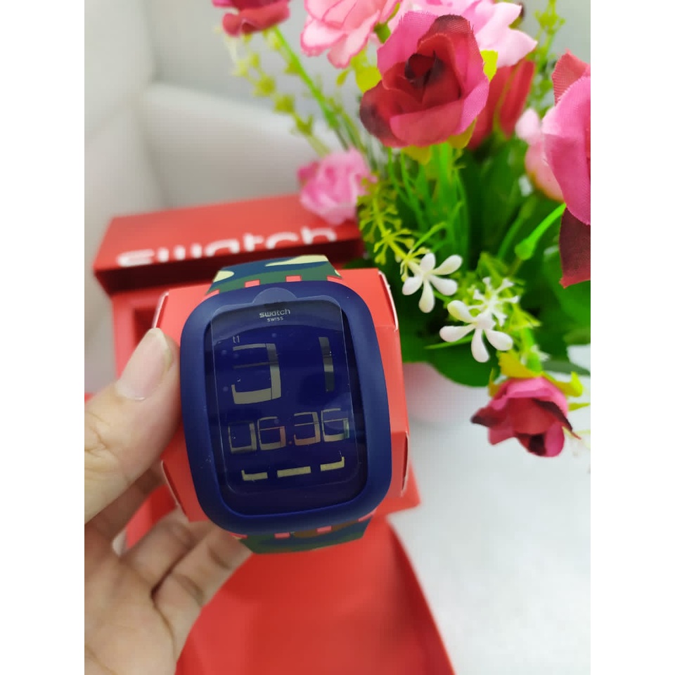 Swatch SURR104-JAM TANGAN WANITA/PRIA ORIGINAL MURAH Desert Storm Original