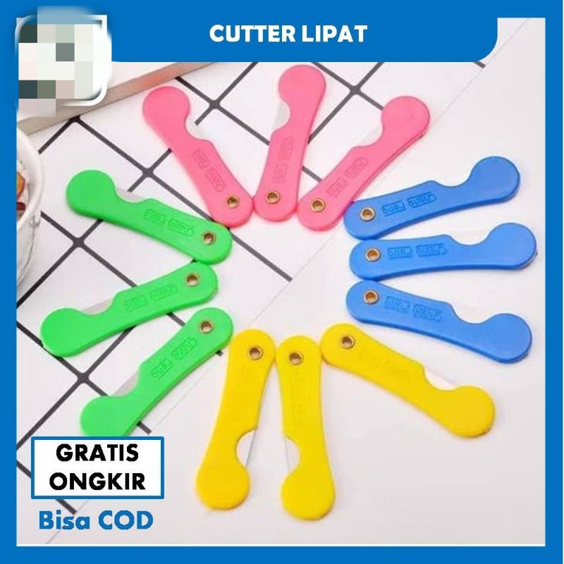 

CUTTER MINI SUPER TAJAM WARNA WARNI 1 LEMBAR 12PCS
