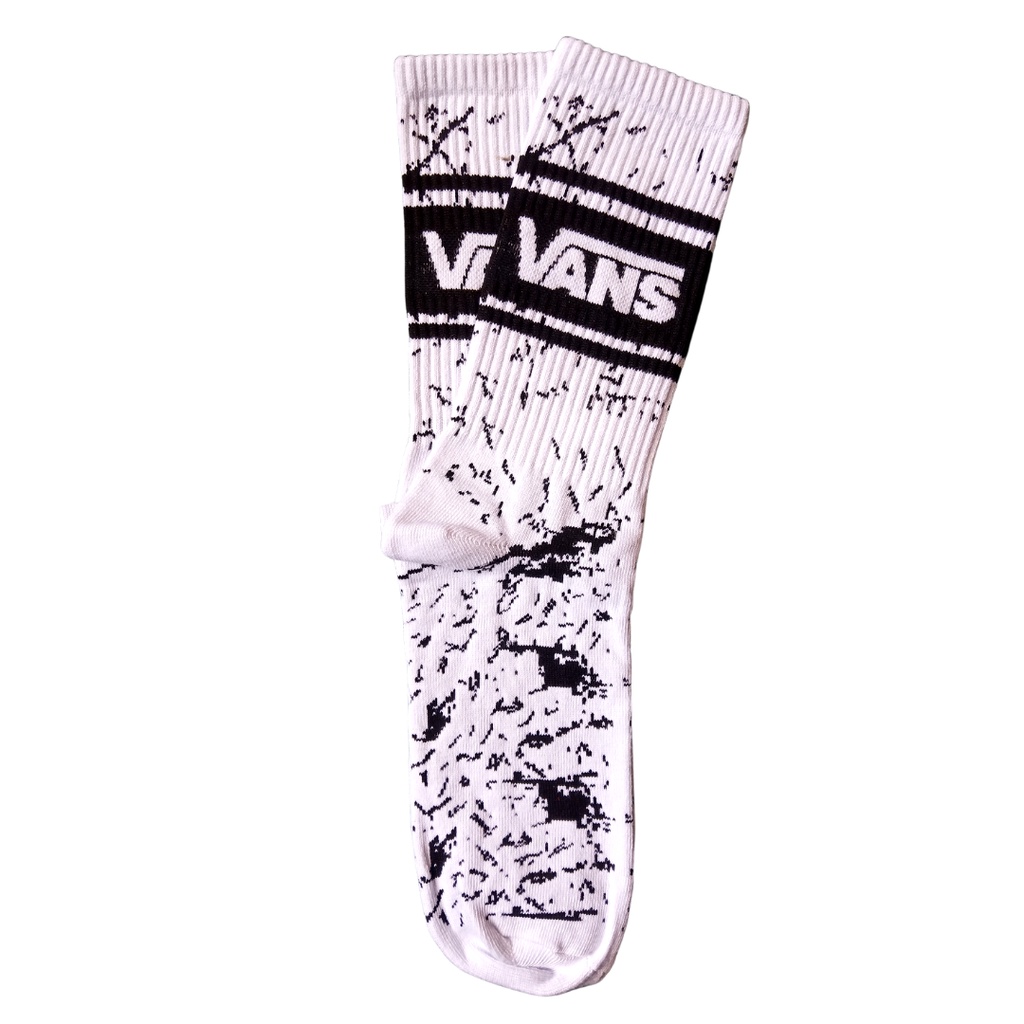 [BIG SALE] Kaos Kaki Motif Skate Oldschool - Mohaki Official-Vans Corak Putih