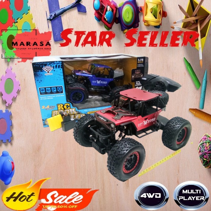 Mobil Remote Control / RC RUBICON 4 WD SKALA 1:14