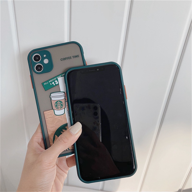 Fashion！Starbucks Hard Case iPhone 7 8 + Plus SE 2020 X XR XS Max 11 12 Mini Pro Max Skin Feel Casing