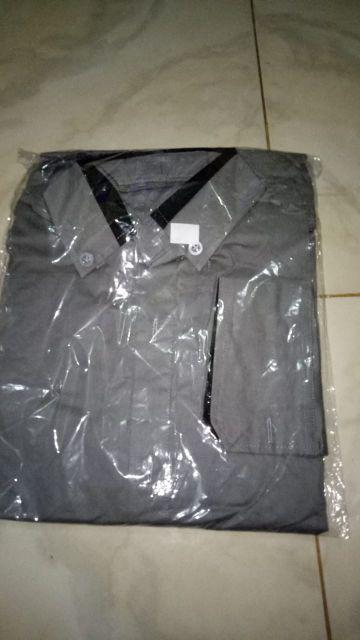 Kemeja Pria Asgard Slim Fit Lengan Pendek Kombinasi Batik / Kemeja Kerja / Kemeja Formal Casual