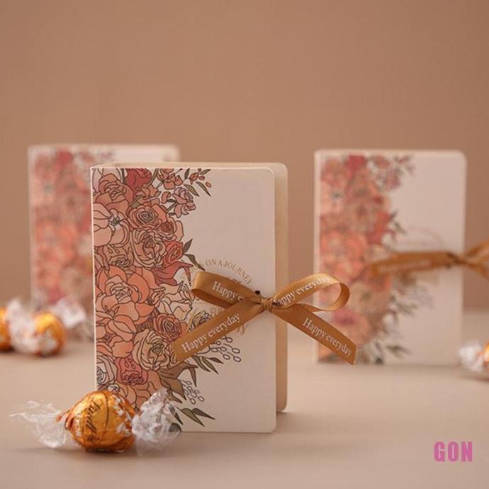 

GONJING5 25PCS CREATIVE SIMPLE BOOK SHAPE GIFT BOX CREATIVE KRAFT PAPE SD456SD5