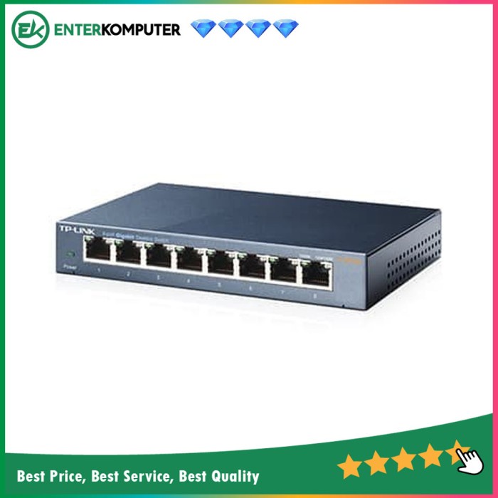 Networking TP - Link Switch 8 Port Gigabit 10/100/1000 - TL-SG108