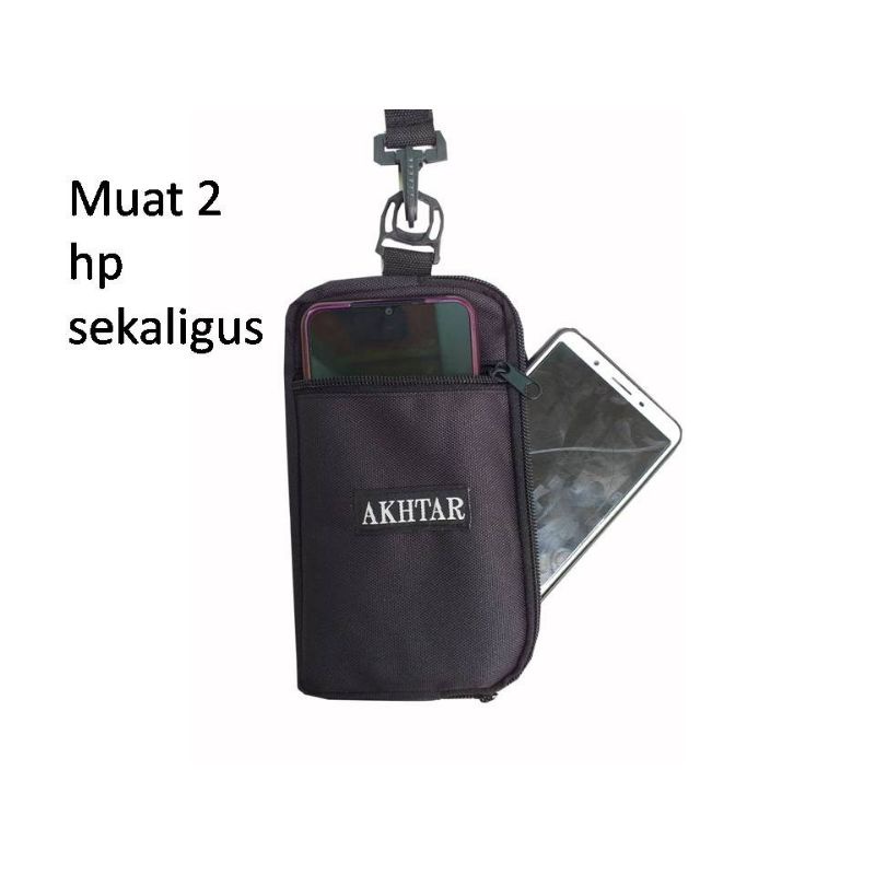 TAS HP DOMPET HP PRIA WANITA TERBARU Kekinian Hanging Sako Wallet Gantung Leher Tas Hp -BG555