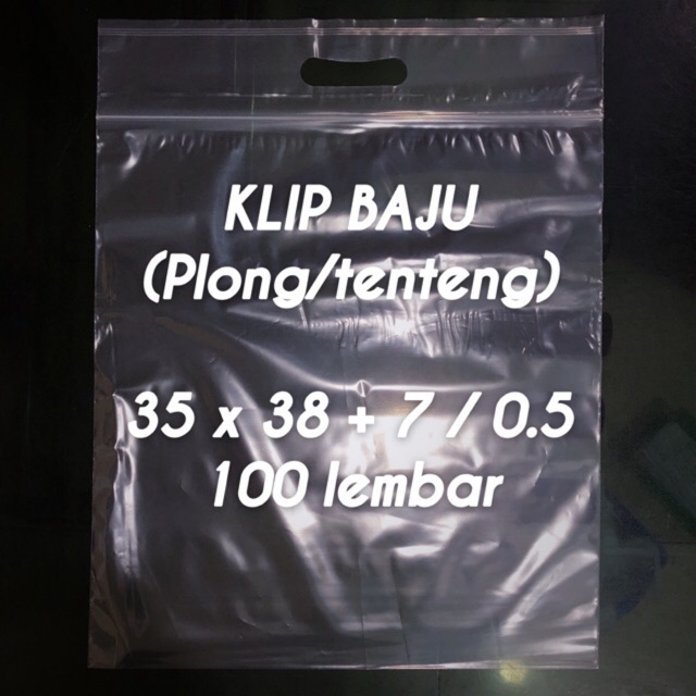  Plastik klip baju  pond oval plong handle bening 35x38 7 0 